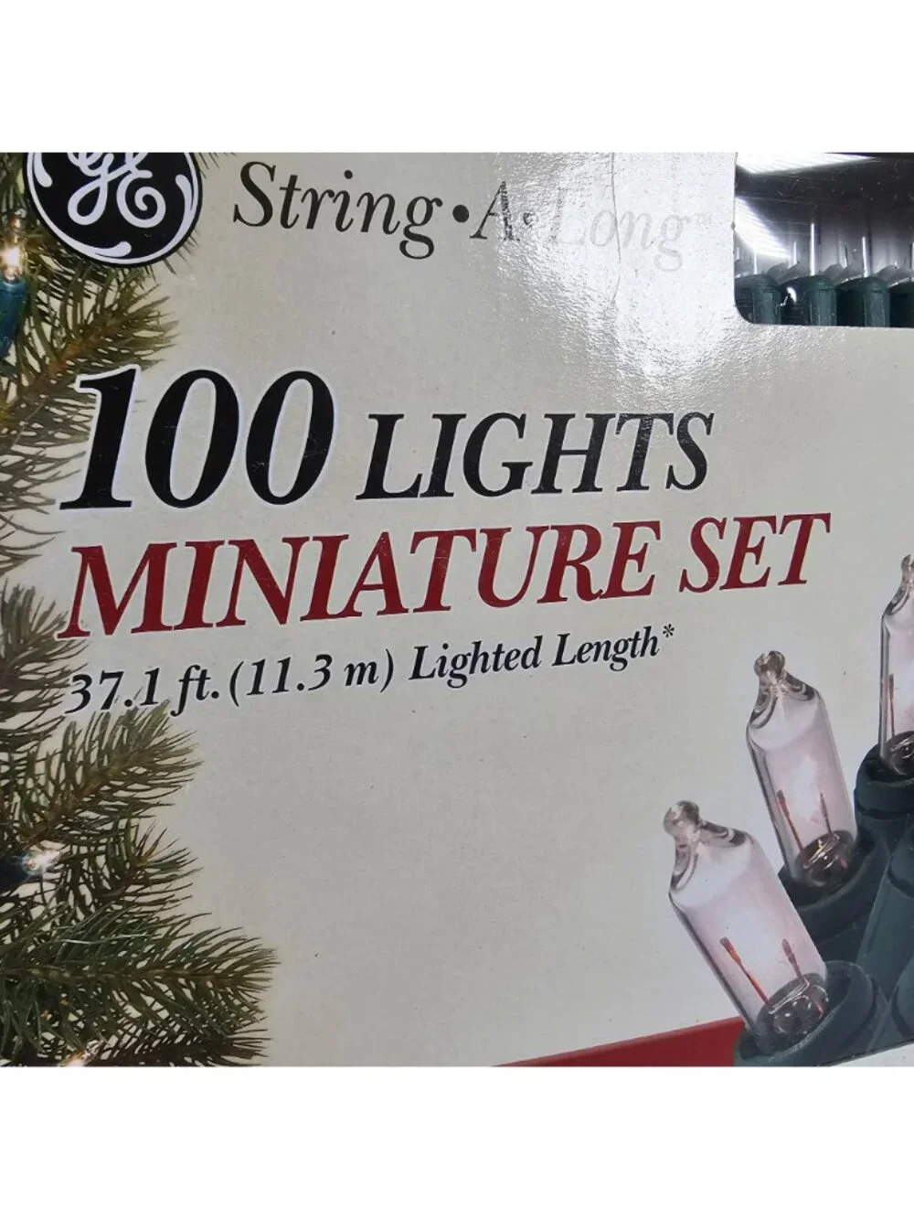 GE Set of 3 Boxes String-A-Long 100 Clear Mini String Lights In/Outdoor 37.1ft